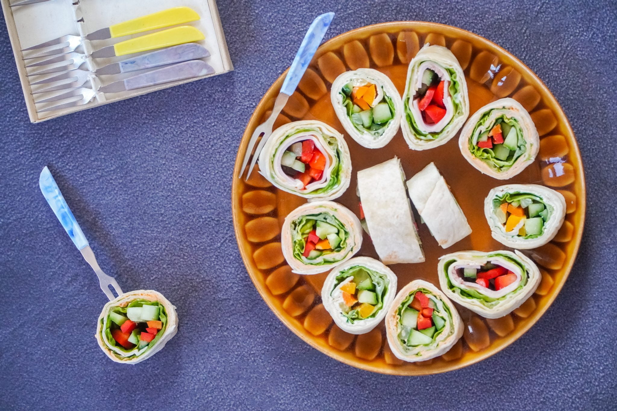 coconut wraps with chicken salad