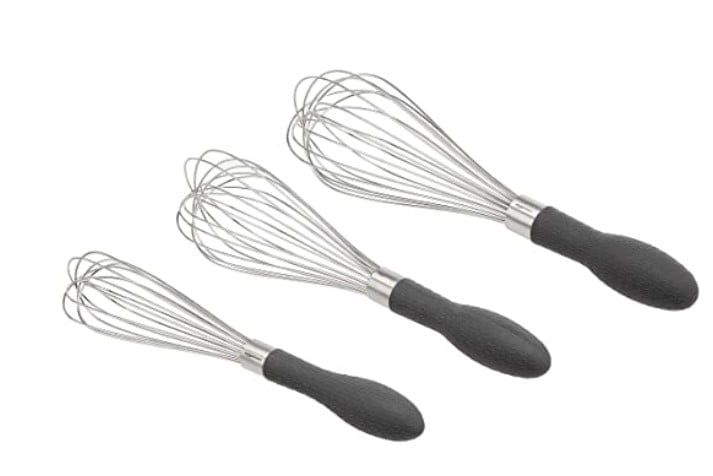 Amazon Basics Stainless Steel Wire Whisk Set