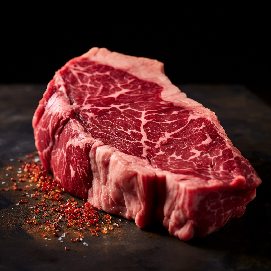A Denver steak raw