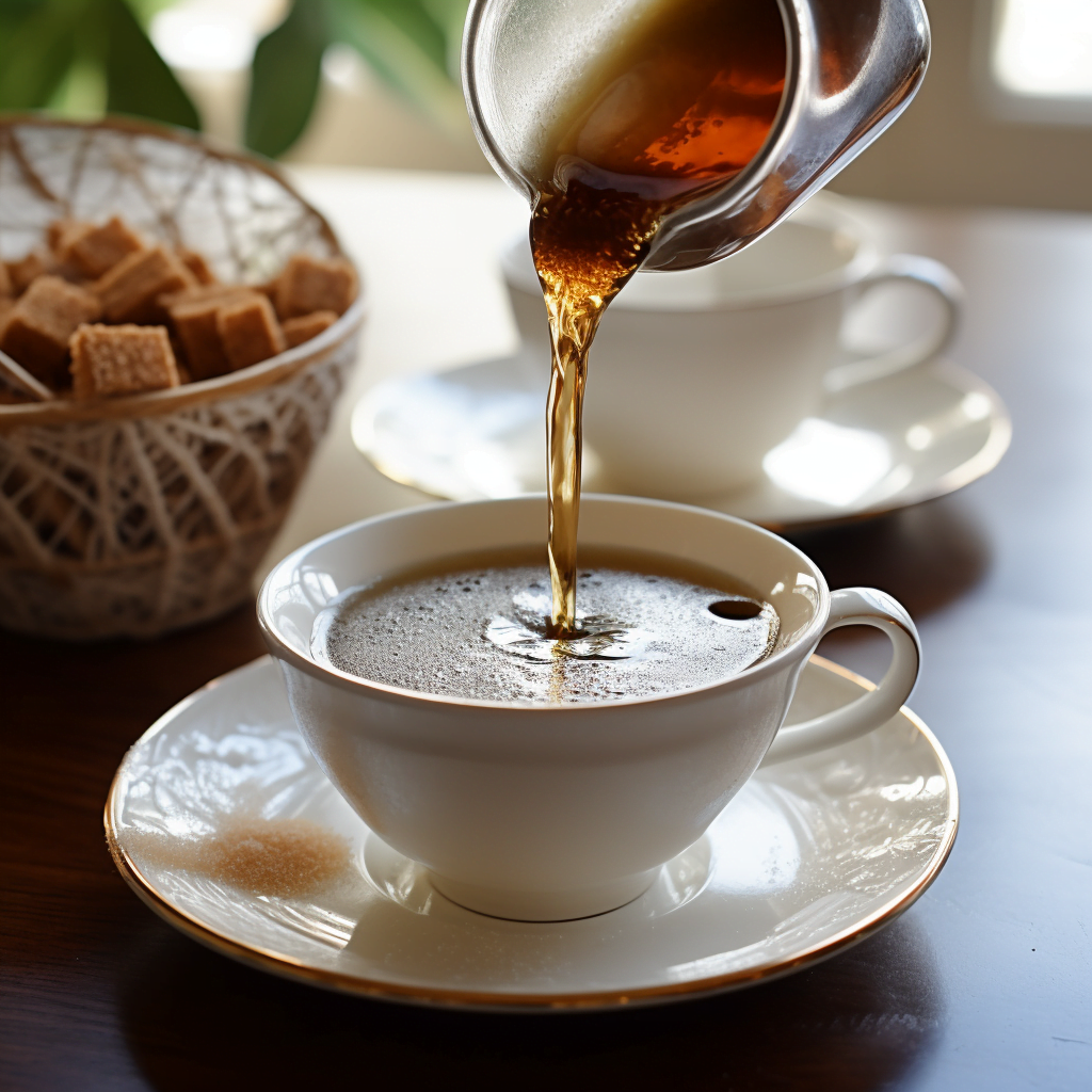 Coffee and demerara sugar mixed