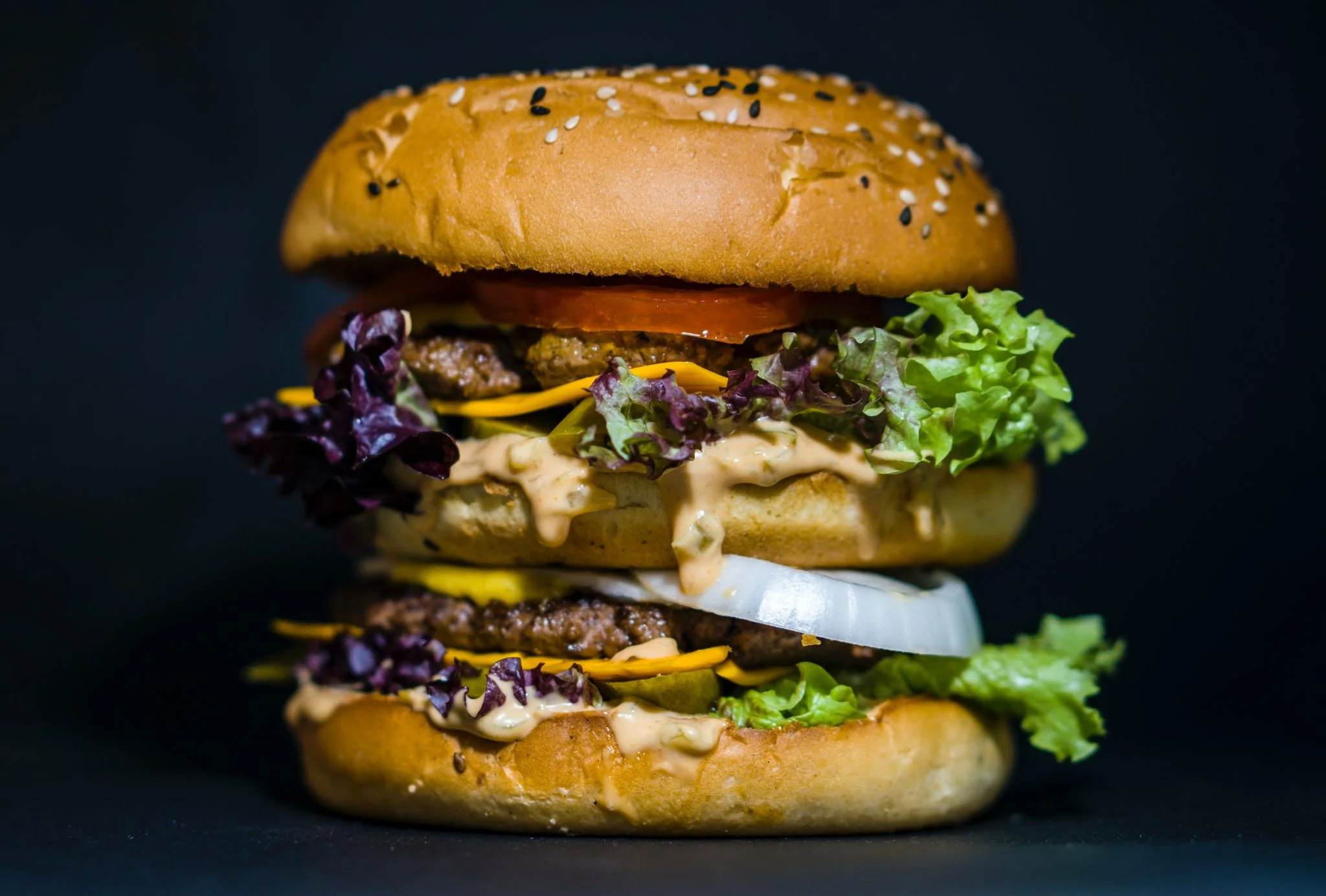 Burger using our Big Mac sauce recipe